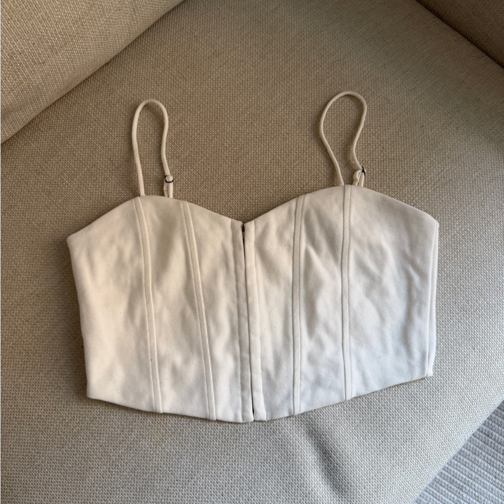 Cream Corset Tank Oak + Fort